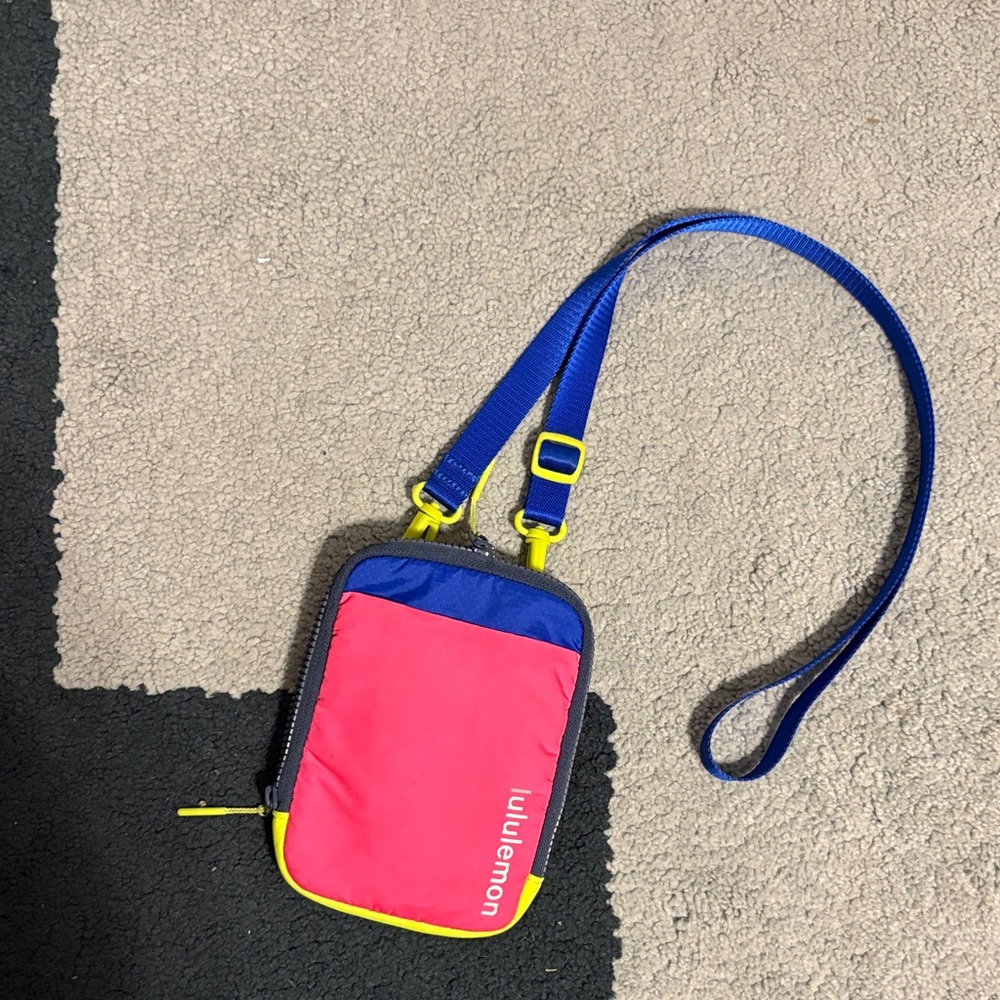 Lululemon Pink, Blue and Yellow Crossbody Bag